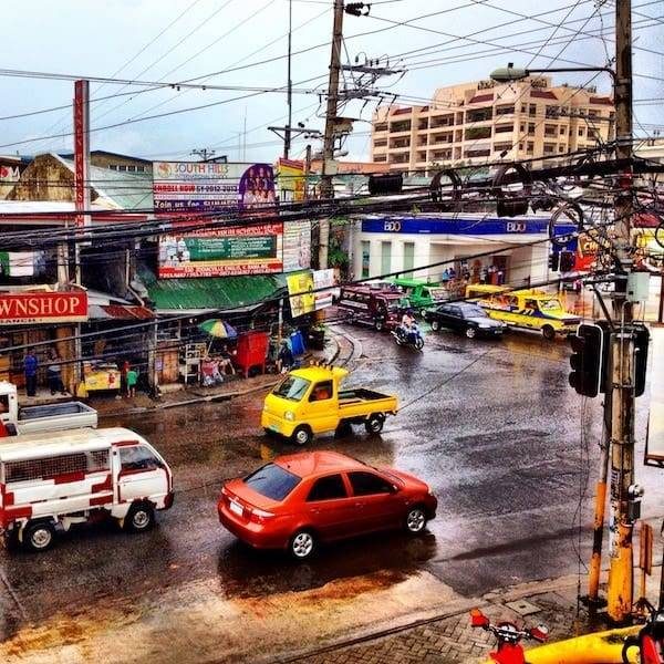 A busy street in Cebu.