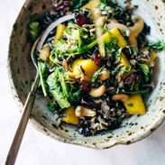 A picture of Thanksgiving Salad with Wild Rice and Lemon Dressing