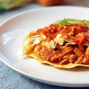 A picture of Marisa's Spicy Chicken Tostadas